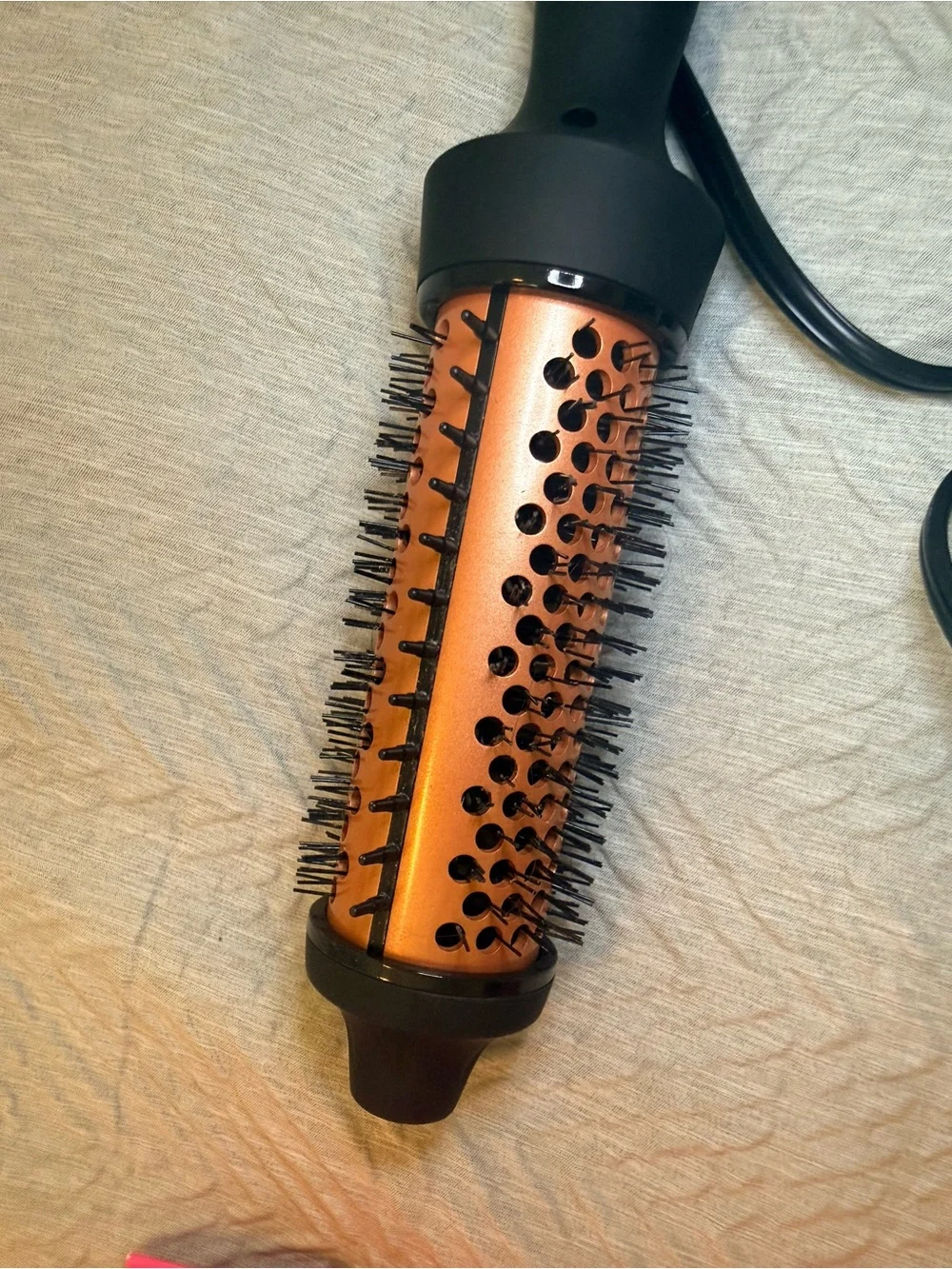 amika Round Thermal Styling Brush — Black and Gold Barrel